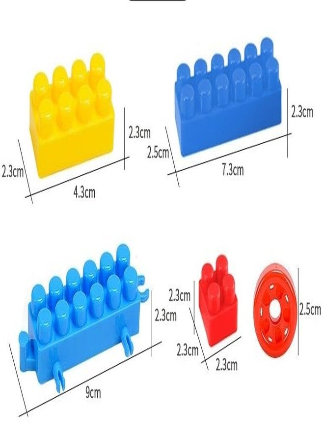 ARIZON ENTERPRISE Toy Building Blocks - Creative DIY Fun For Kids With Wheels - 100+ Pcs Educational Set In Multicolor (Storage Box Packing) - Image 4